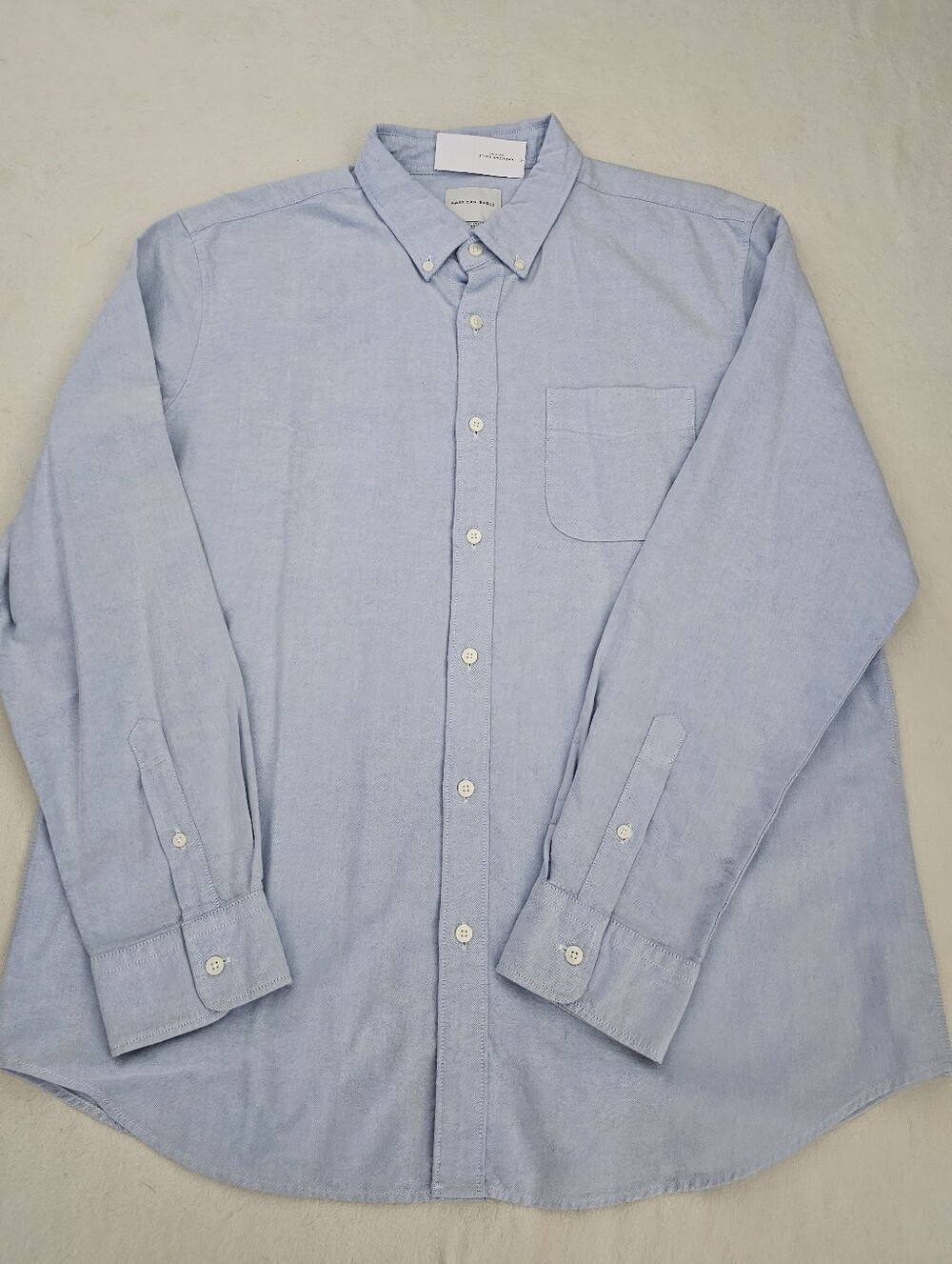 NWT! AMERICAN EAGLE Super Soft Everyday Button-Up Mens Shirt 100% Cotton SZ XL.